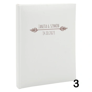 Album ślubny, wsuwany, 50 zdjęć 15x21, personalizowany, 12 wzorów